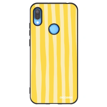 Hülle für Huawei Y6 2019 - Lines lemon