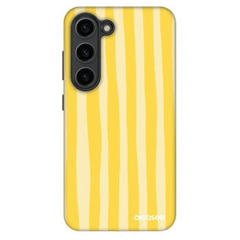 Hülle für Samsung Galaxy S23 5G - Lines lemon