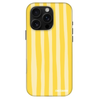 Hülle für Apple iPhone 16 Pro - Lines lemon