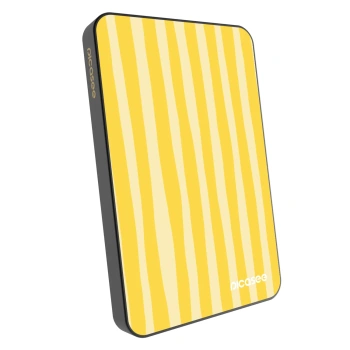 Powerbank mit MagSafe 5 000 mAh Grau - Lines lemon