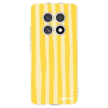 Picasee Xiaomi Redmi Note 15 4G Hülle - Transparentes Silikon - Lines lemon