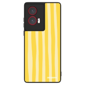 Hülle für Motorola Edge 50 Fusion - Lines lemon