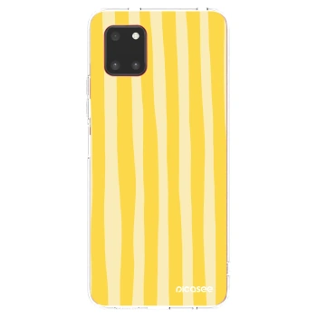Picasee Samsung Galaxy Note 10 Lite N770F Hülle - Transparentes Silikon - Lines lemon