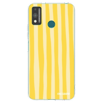 Hülle für Honor 9X Lite - Lines lemon