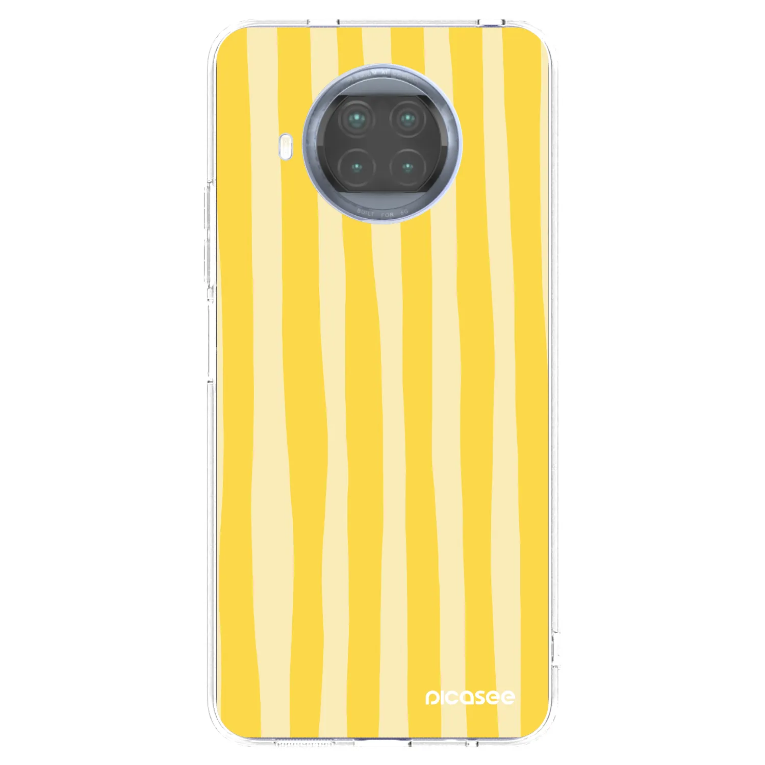 Picasee Xiaomi Mi 10T Lite Hülle - Transparentes Silikon - Lines lemon