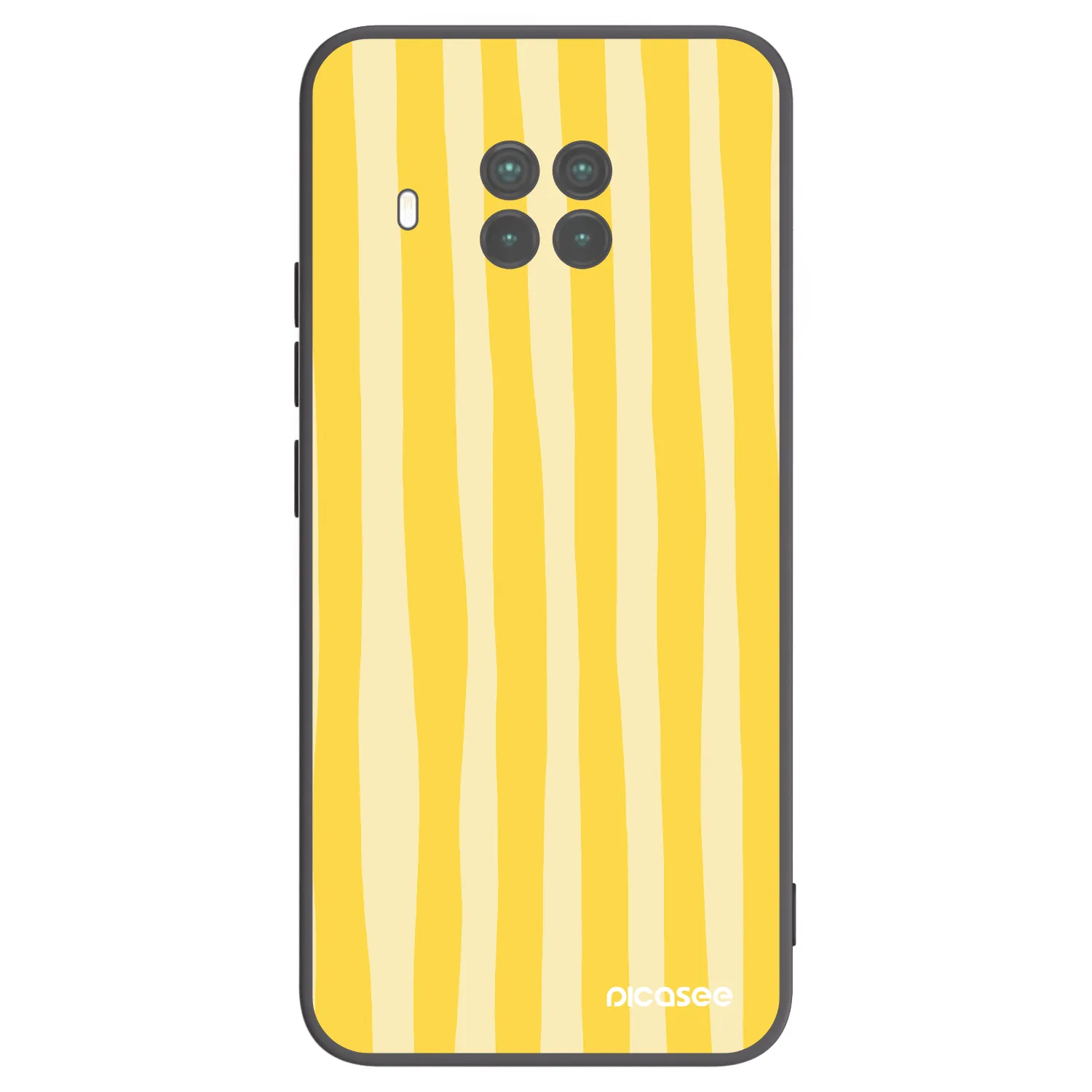 Picasee Xiaomi Mi 10T Lite Hülle - Schwarzes Silikon - Lines lemon