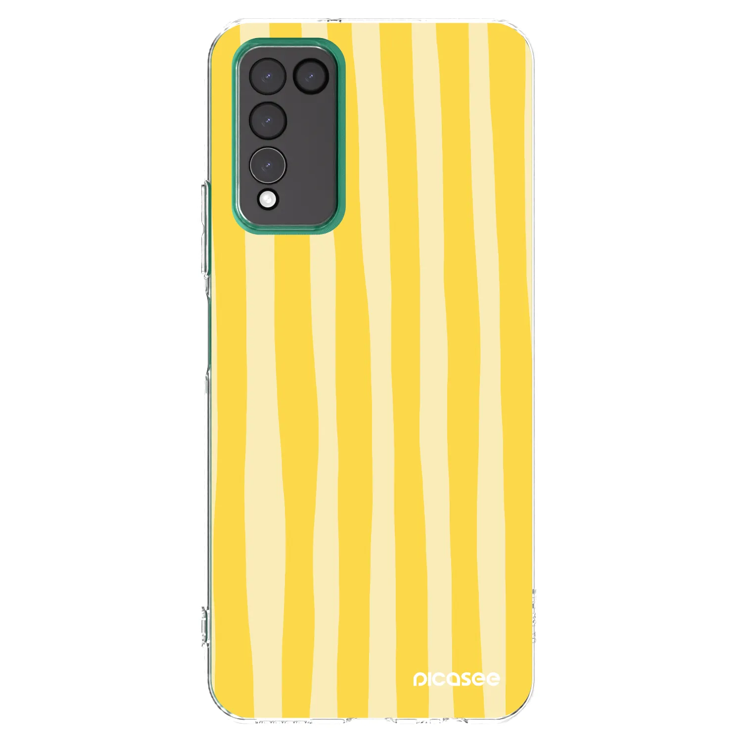 Picasee Honor 10X Lite Hülle - Transparentes Silikon - Lines lemon