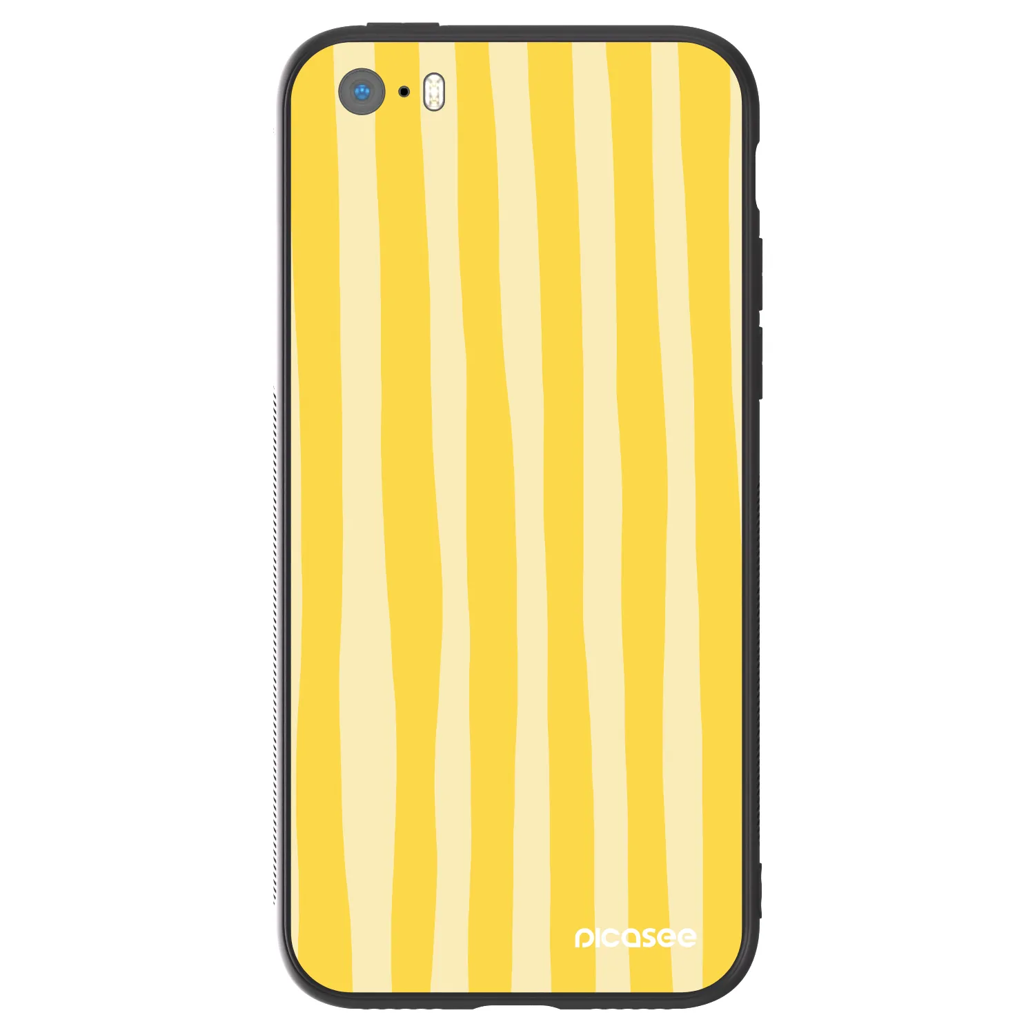 Picasee ULTIMATE CASE für Apple iPhone 5/5S/SE - Lines lemon