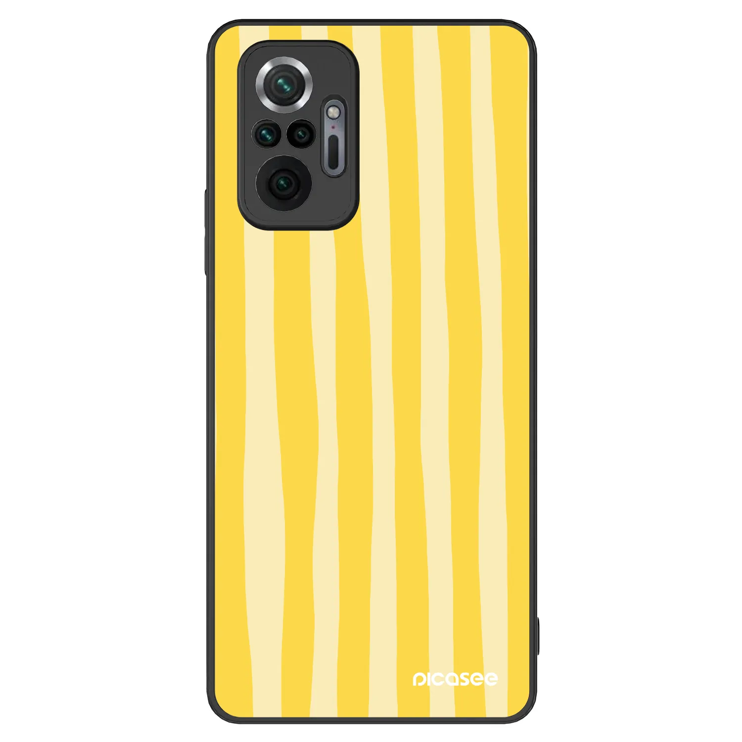 Picasee ULTIMATE CASE für Xiaomi Redmi Note 10 Pro - Lines lemon