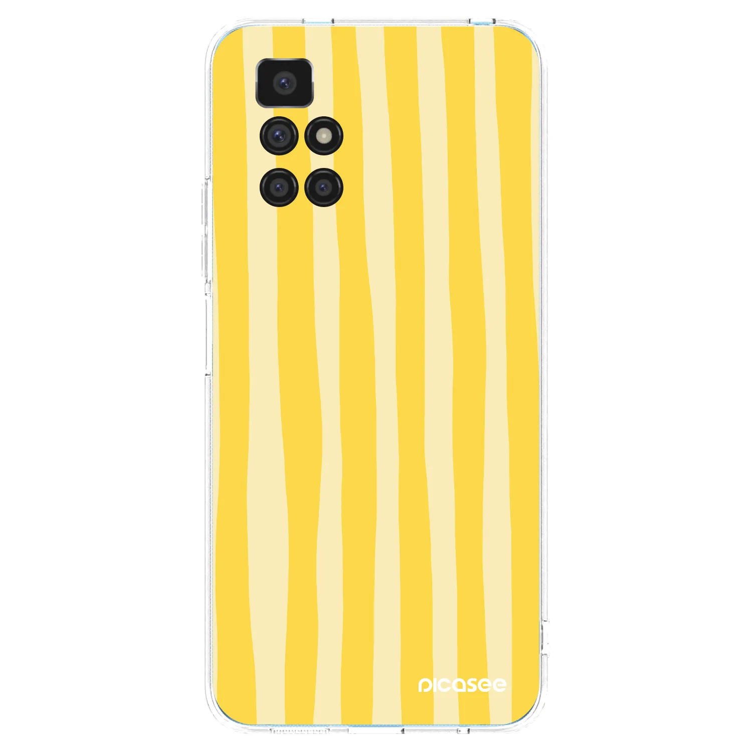 Picasee Xiaomi Redmi 10 Hülle - Transparentes Silikon - Lines lemon