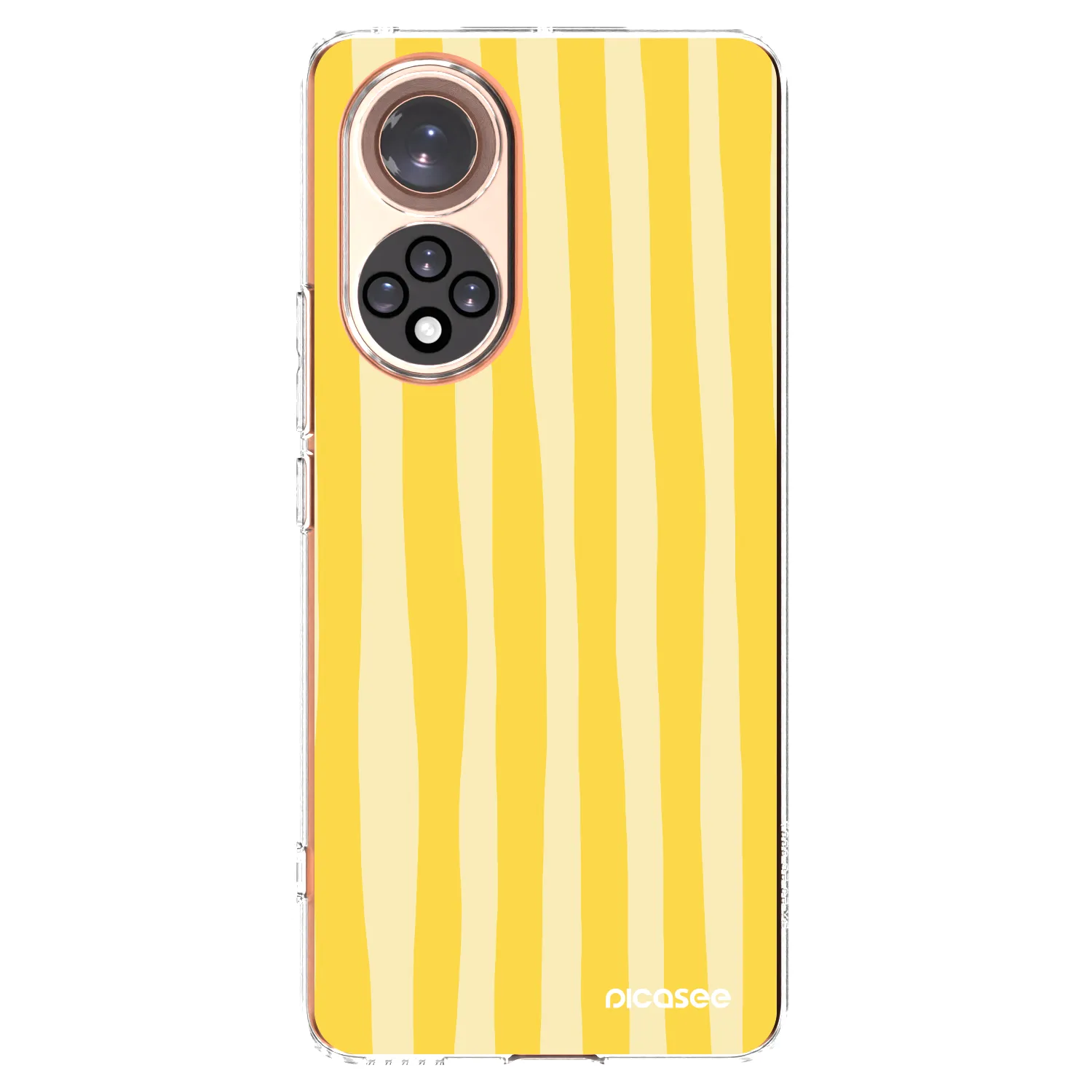 Picasee Honor 50 5G Hülle - Transparentes Silikon - Lines lemon