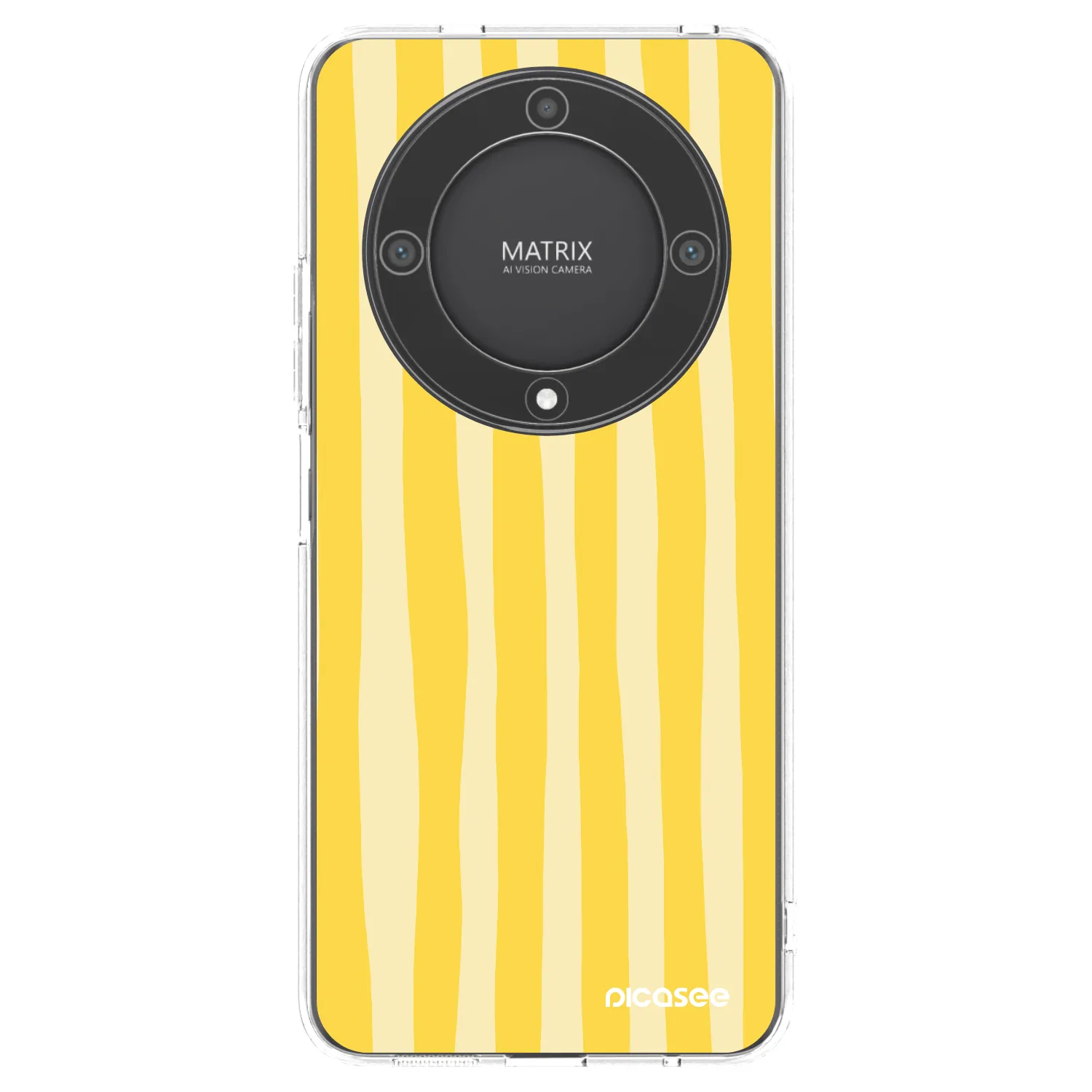 Picasee Honor Magic5 Lite 5G Hülle - Transparentes Silikon - Lines lemon