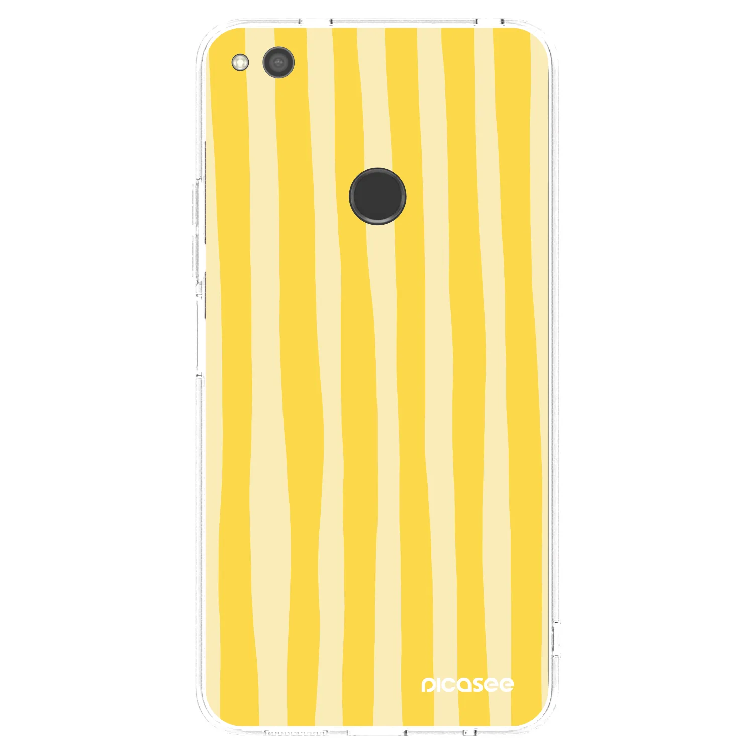 Picasee Huawei Mate 40 Pro Hülle - Transparentes Silikon - Lines lemon