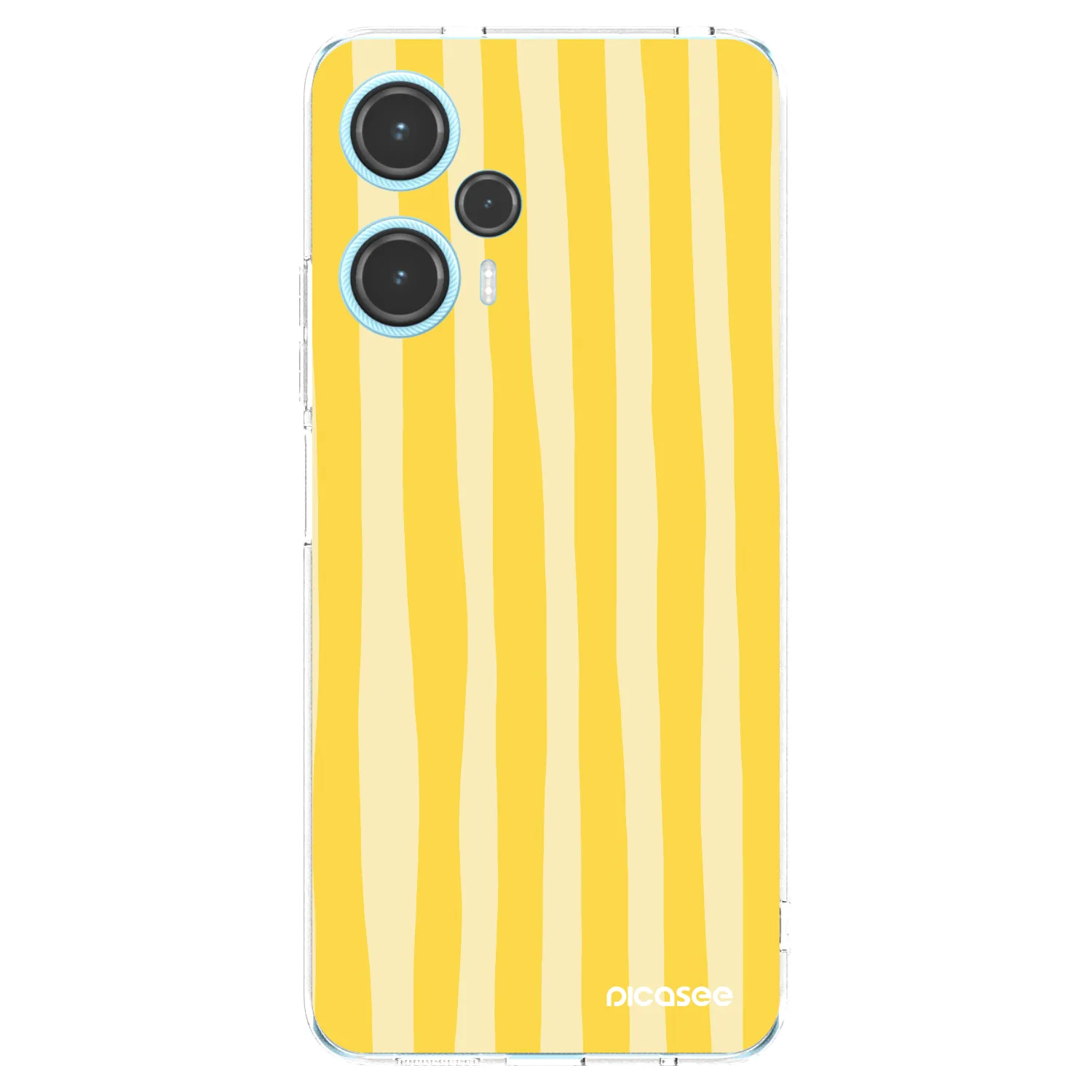 Picasee Xiaomi Poco F5 Hülle - Transparentes Silikon - Lines lemon