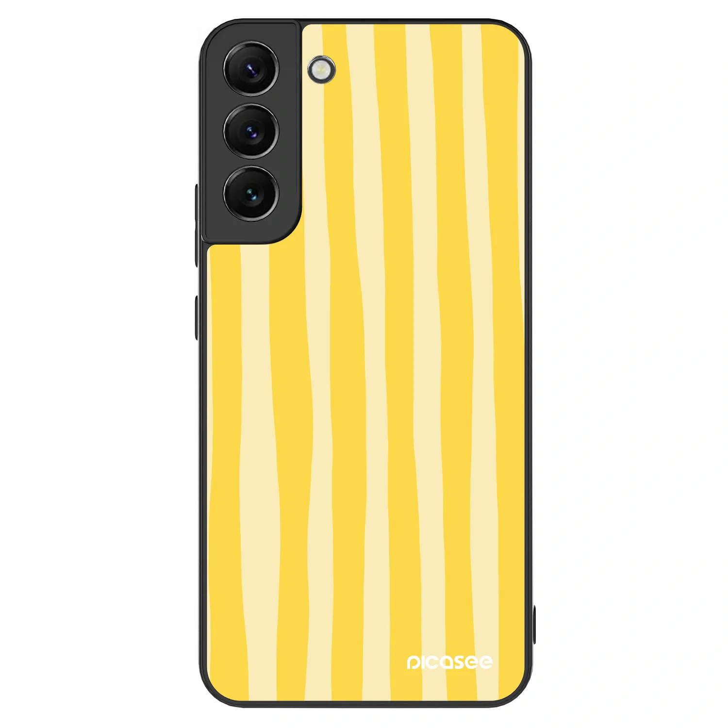 Picasee ULTIMATE CASE PowerShare für Samsung Galaxy S22+ 5G - Lines lemon