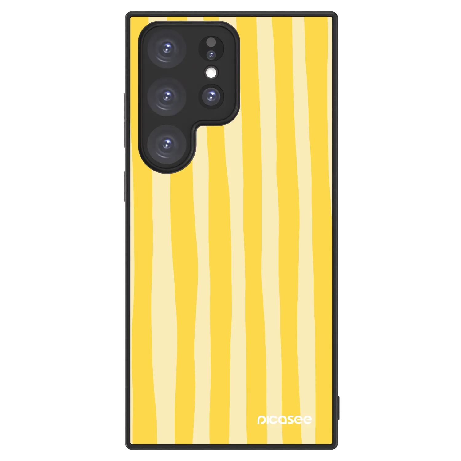 Picasee ULTIMATE CASE PowerShare für Samsung Galaxy S23 Ultra 5G - Lines lemon