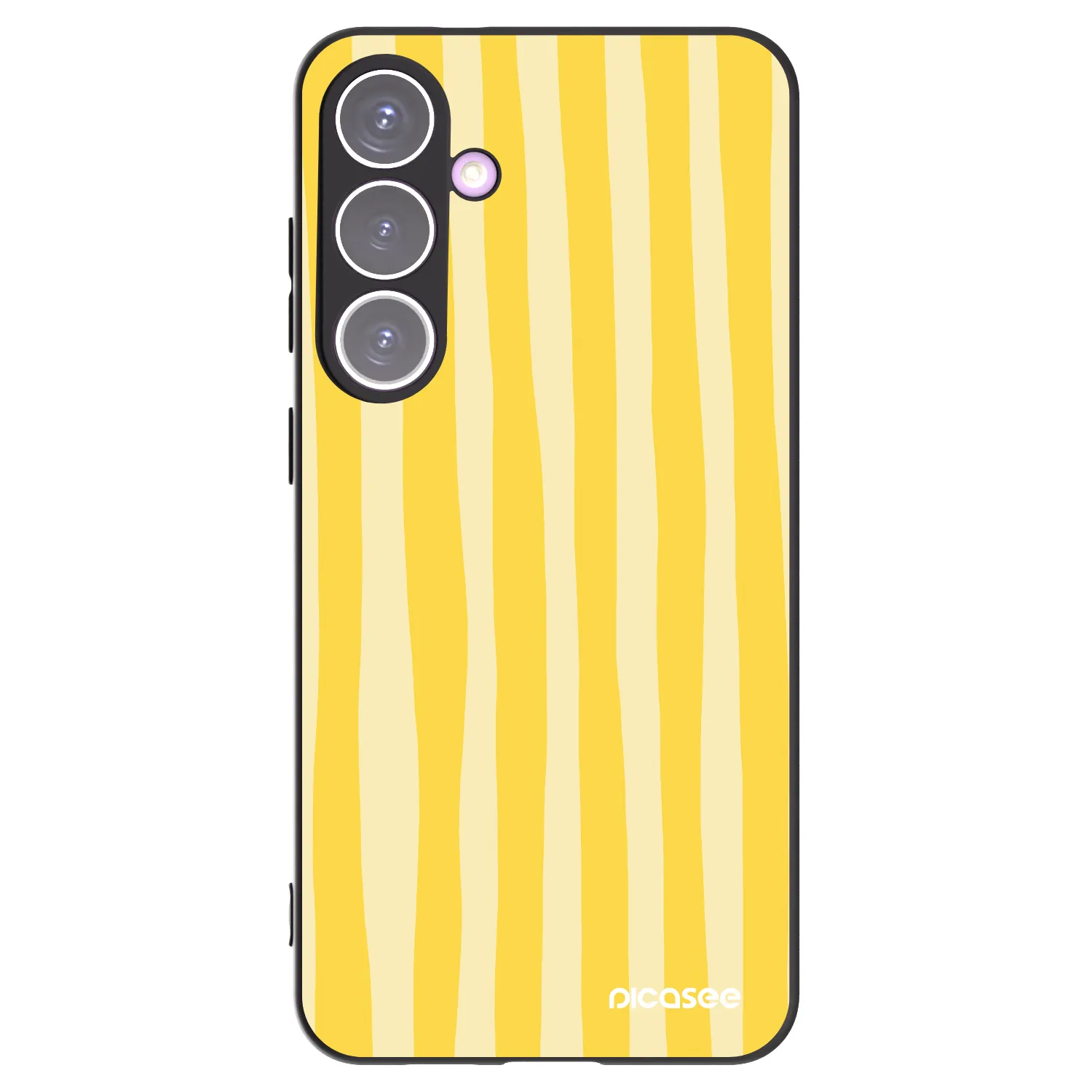 Picasee Samsung Galaxy S24+ S926B 5G Hülle - Schwarzes Silikon - Lines lemon