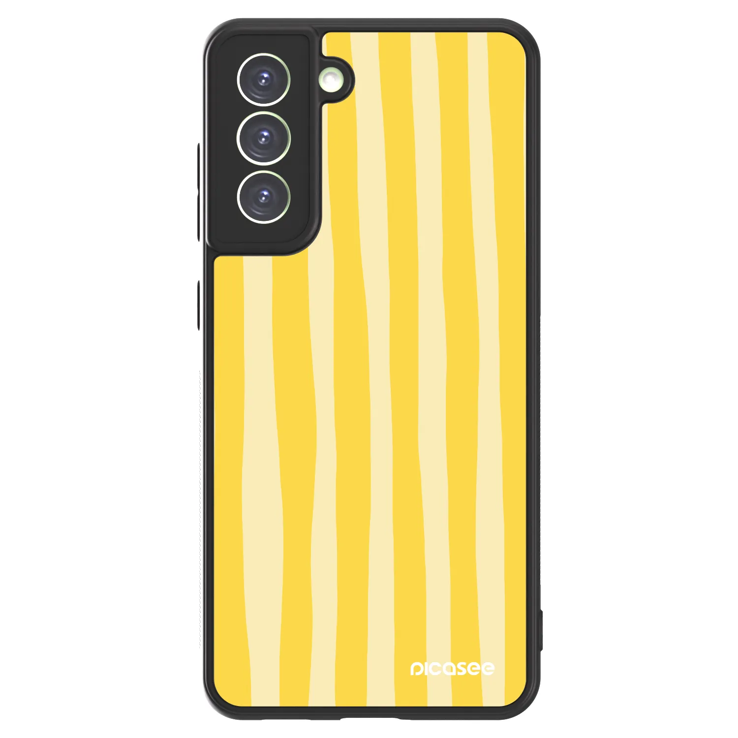 Picasee ULTIMATE CASE PowerShare für Samsung Galaxy S21 FE 5G - Lines lemon