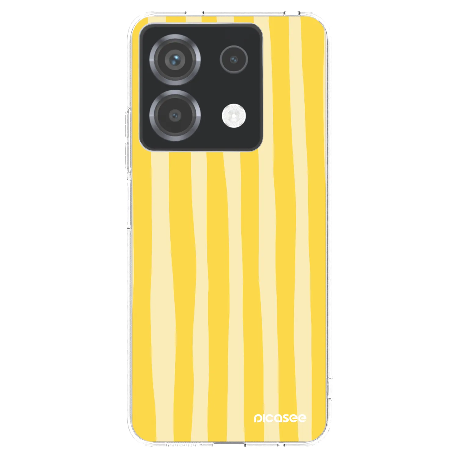 Picasee Xiaomi Poco X6 Hülle - Transparentes Silikon - Lines lemon