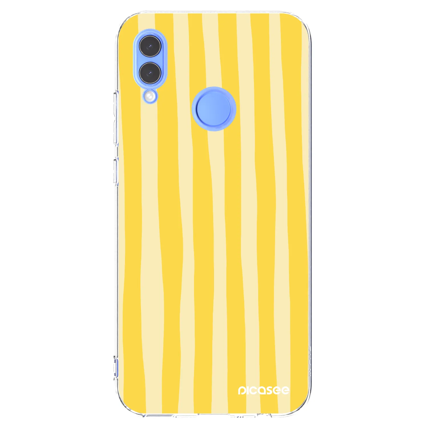 Picasee Honor 10 Lite Hülle - Transparentes Silikon - Lines lemon
