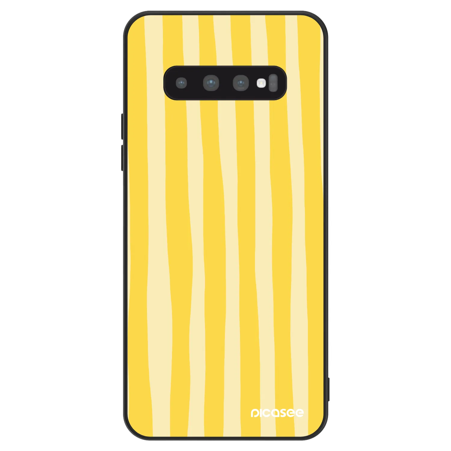 Picasee ULTIMATE CASE für Samsung Galaxy S10 Plus G975 - Lines lemon