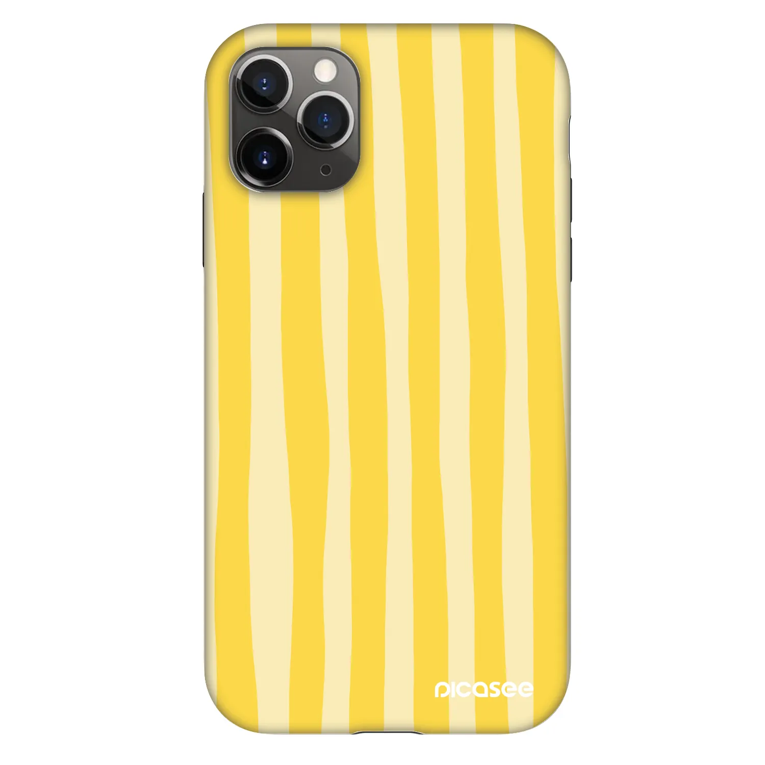 Picasee Fashion Case für Apple iPhone 11 Pro - Lines lemon