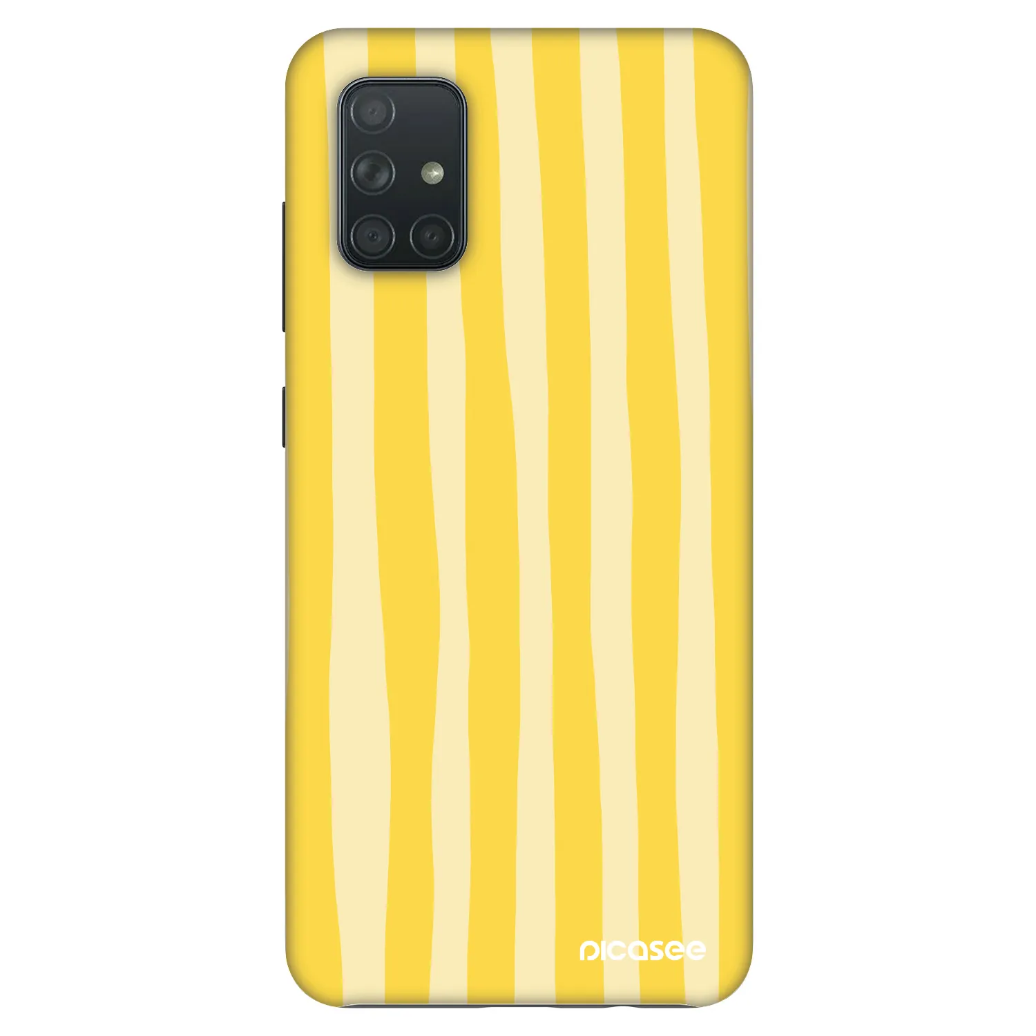 Picasee Fashion Case für Samsung Galaxy A71 A715F - Lines lemon