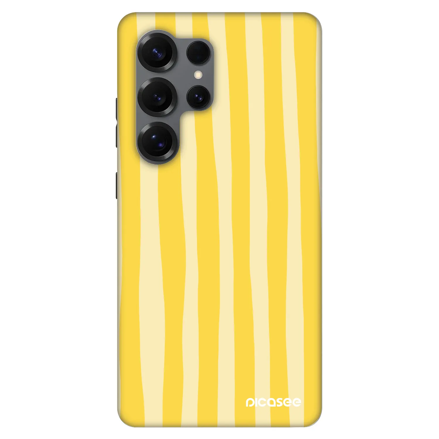 Picasee Fashion Case PowerShare pro Samsung Galaxy S25 Ultra 5G - Lines lemon