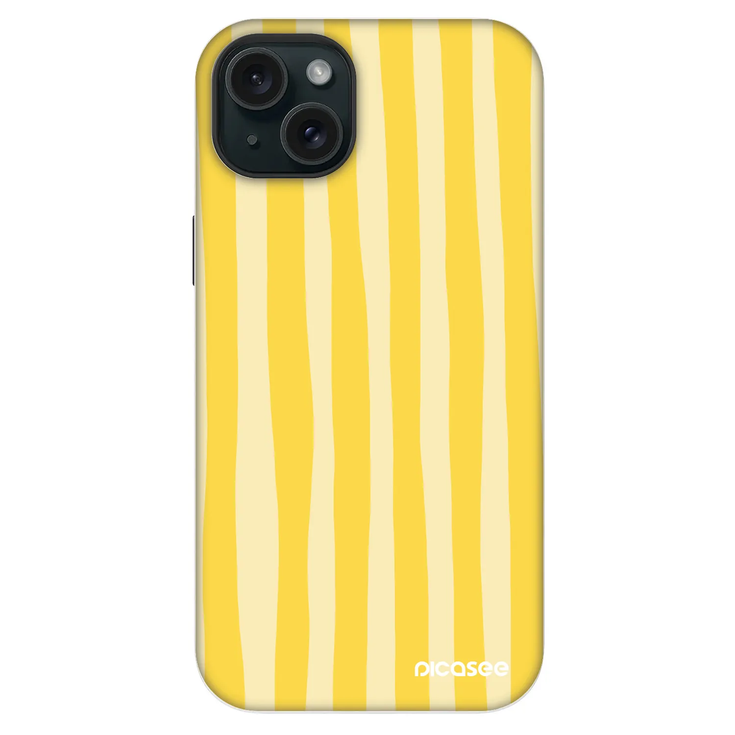 Picasee Fashion Case MagSafe für Apple iPhone 14 Plus - Lines lemon