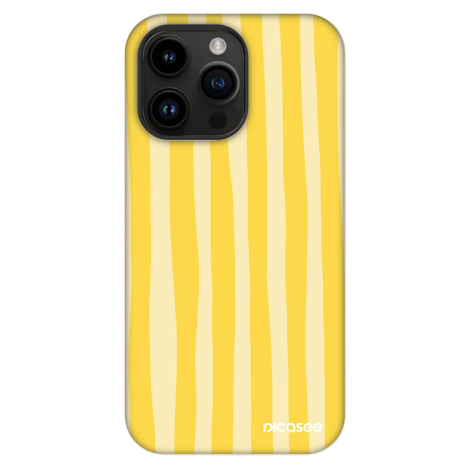 Picasee Fashion Case MagSafe für Apple iPhone 14 Pro Max - Lines lemon