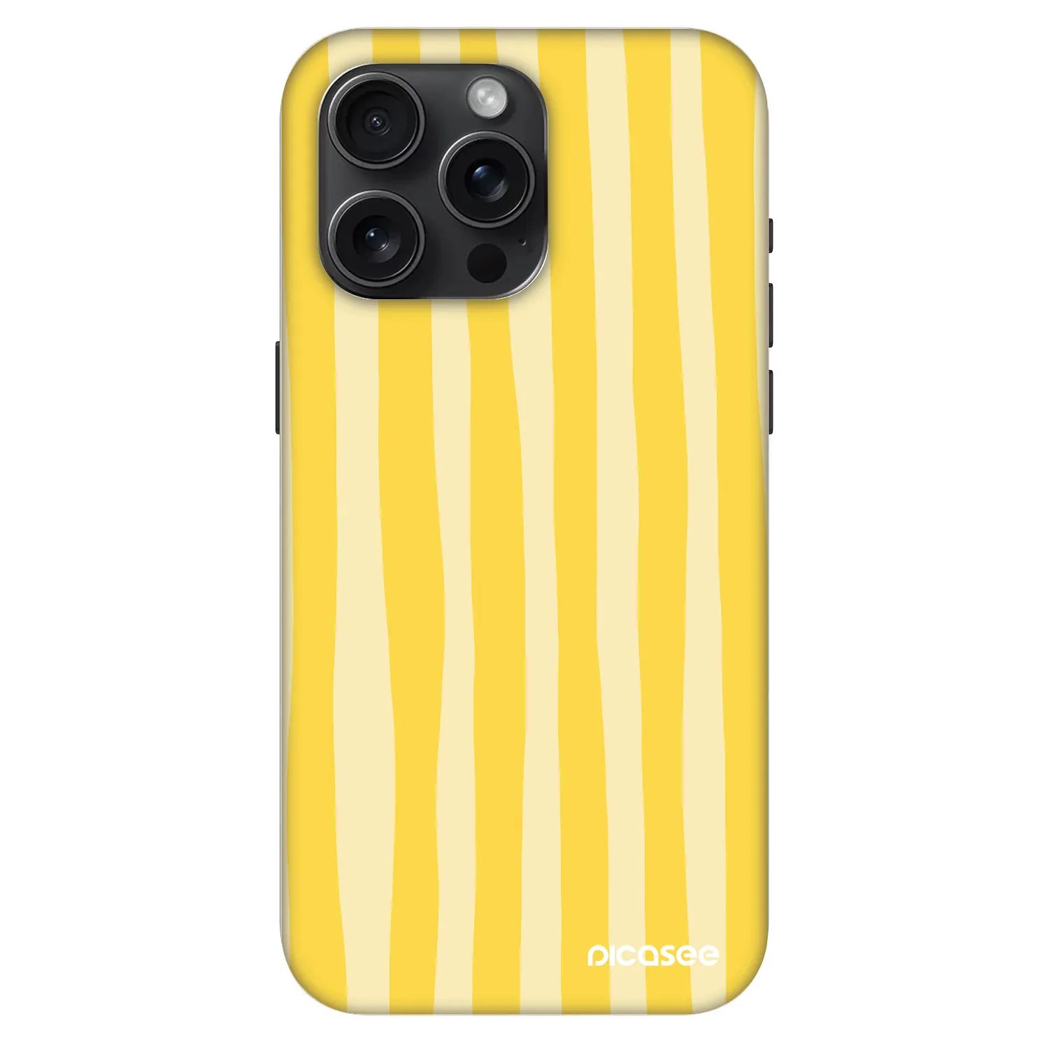 Picasee Fashion Case MagSafe für Apple iPhone 15 Pro Max - Lines lemon