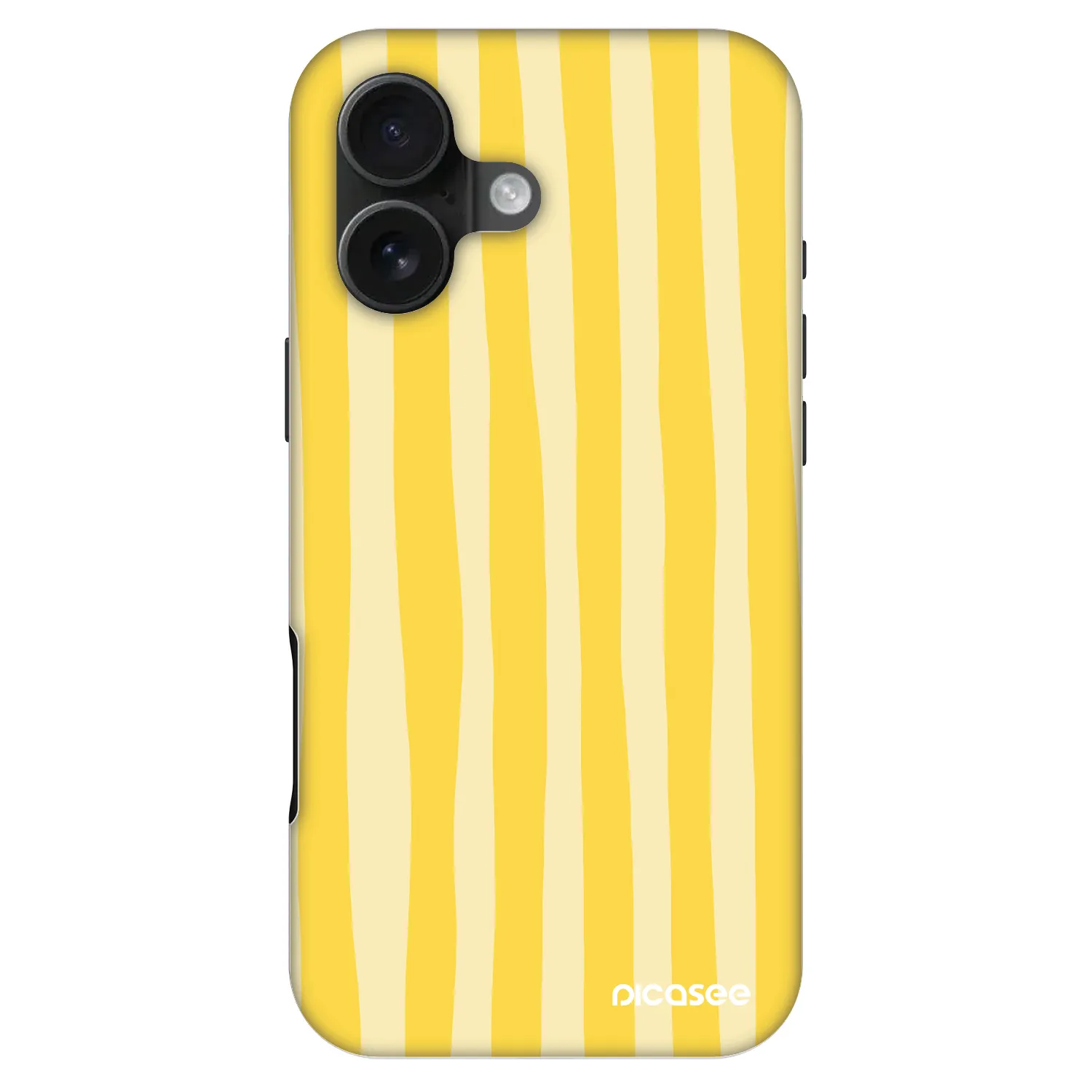 Picasee Fashion Case MagSafe für Apple iPhone 16 - Lines lemon