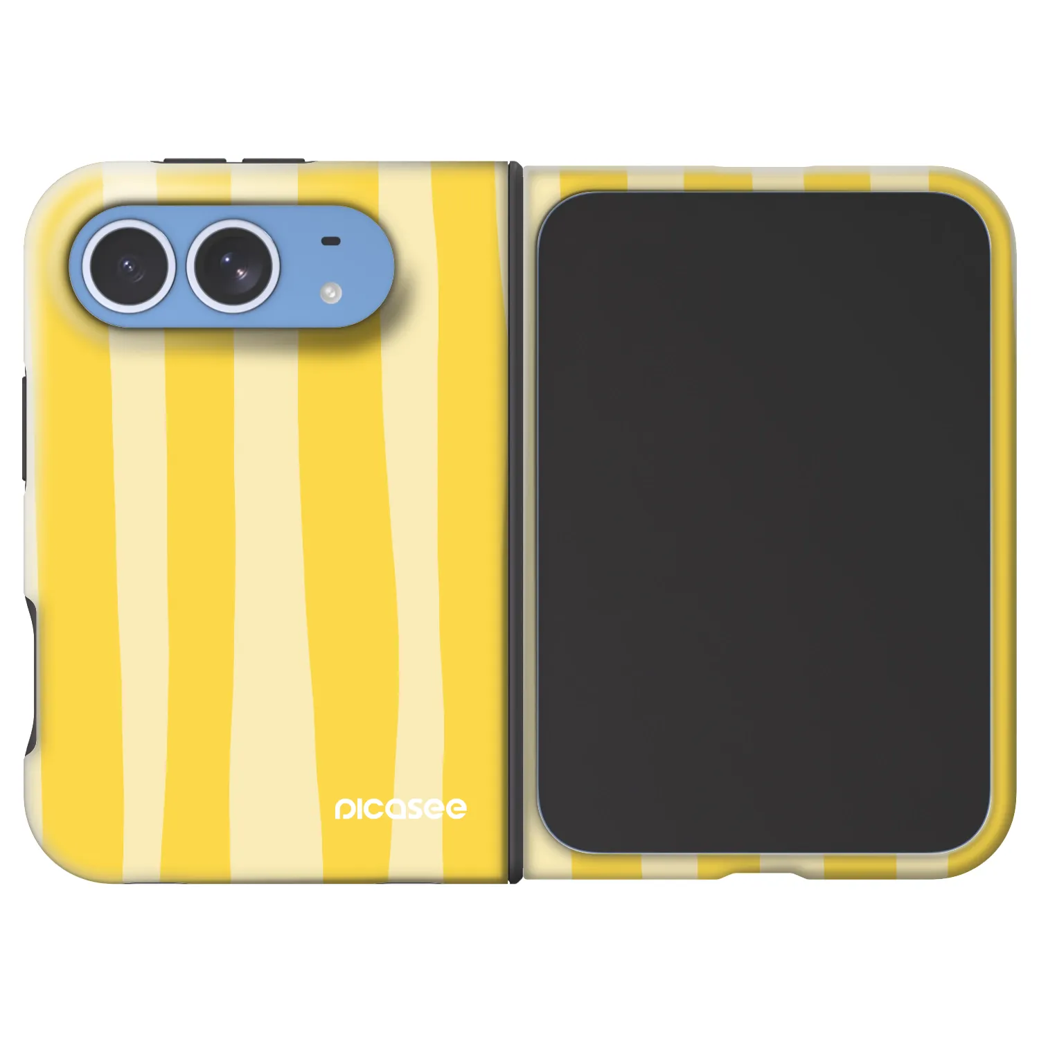 Picasee Fashion Case MagSafe für Apple iPhone Duo - Lines lemon