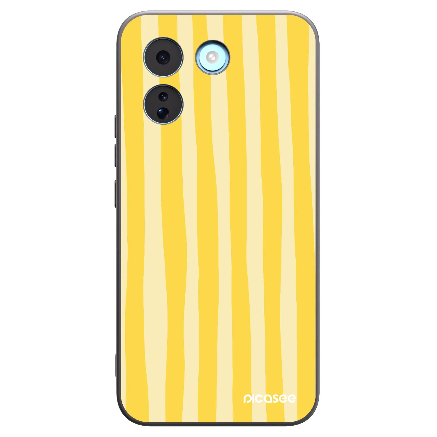 Picasee Xiaomi Redmi Note 17 Pro MAX 5G Hülle - Schwarzes Silikon - Lines lemon
