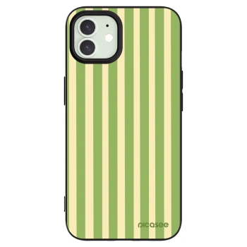 Picasee Apple iPhone 12 Pro Hülle - Schwarzes Silikon - Lines Matcha