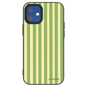 Picasee Apple iPhone 12 mini Hülle - Schwarzes Silikon - Lines Matcha