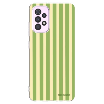 Picasee Samsung Galaxy A32 5G A326B Hülle - Transparentes Silikon - Lines Matcha