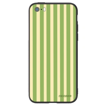 Hülle für Apple iPhone 5/5S/SE - Lines Matcha