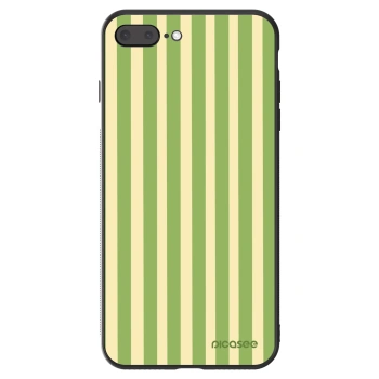 Hülle für Apple iPhone 8 Plus - Lines Matcha