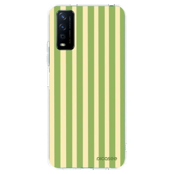 Picasee Vivo Y11s Hülle - Transparentes Silikon - Lines Matcha