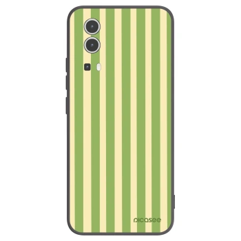 Picasee Vivo Y72 5G Hülle - Schwarzes Silikon - Lines Matcha