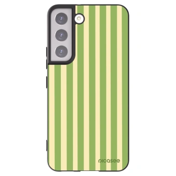 Picasee Samsung Galaxy S22 5G Hülle - Schwarzes Silikon - Lines Matcha