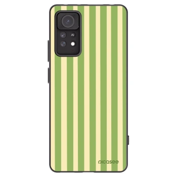 Picasee Xiaomi Redmi Note 11 Pro Hülle - Schwarzes Silikon - Lines Matcha