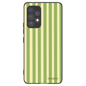 Picasee Samsung Galaxy A53 5G A536 Hülle - Schwarzes Silikon - Lines Matcha