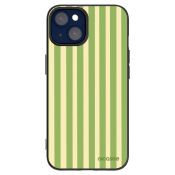 Picasee Apple iPhone 14 Hülle - Schwarzes Silikon - Lines Matcha