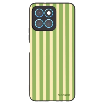 Picasee Honor X6 Hülle - Schwarzes Silikon - Lines Matcha