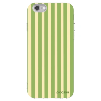 Picasee Apple iPhone 6/6S Hülle - Transparentes Silikon - Lines Matcha