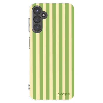 Picasee Samsung Galaxy A14 4G A145R Hülle - Transparentes Silikon - Lines Matcha