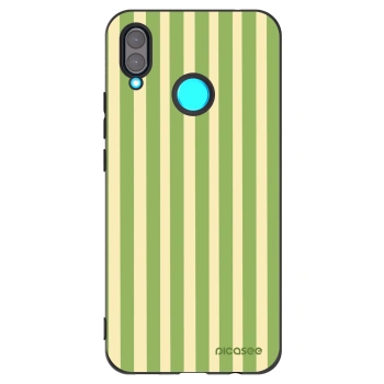 Picasee Huawei Nova 3 Hülle - Schwarzes Silikon - Lines Matcha