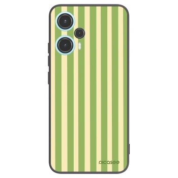 Picasee Xiaomi Poco F5 Hülle - Schwarzes Silikon - Lines Matcha